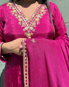 Pink Charm Plazo Suit