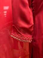 Red Grace Farshi Suit