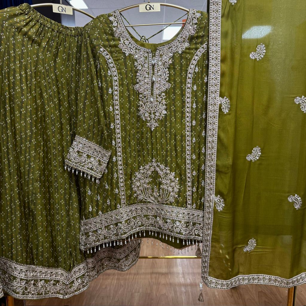 Bandani A-Line Plazo Suit