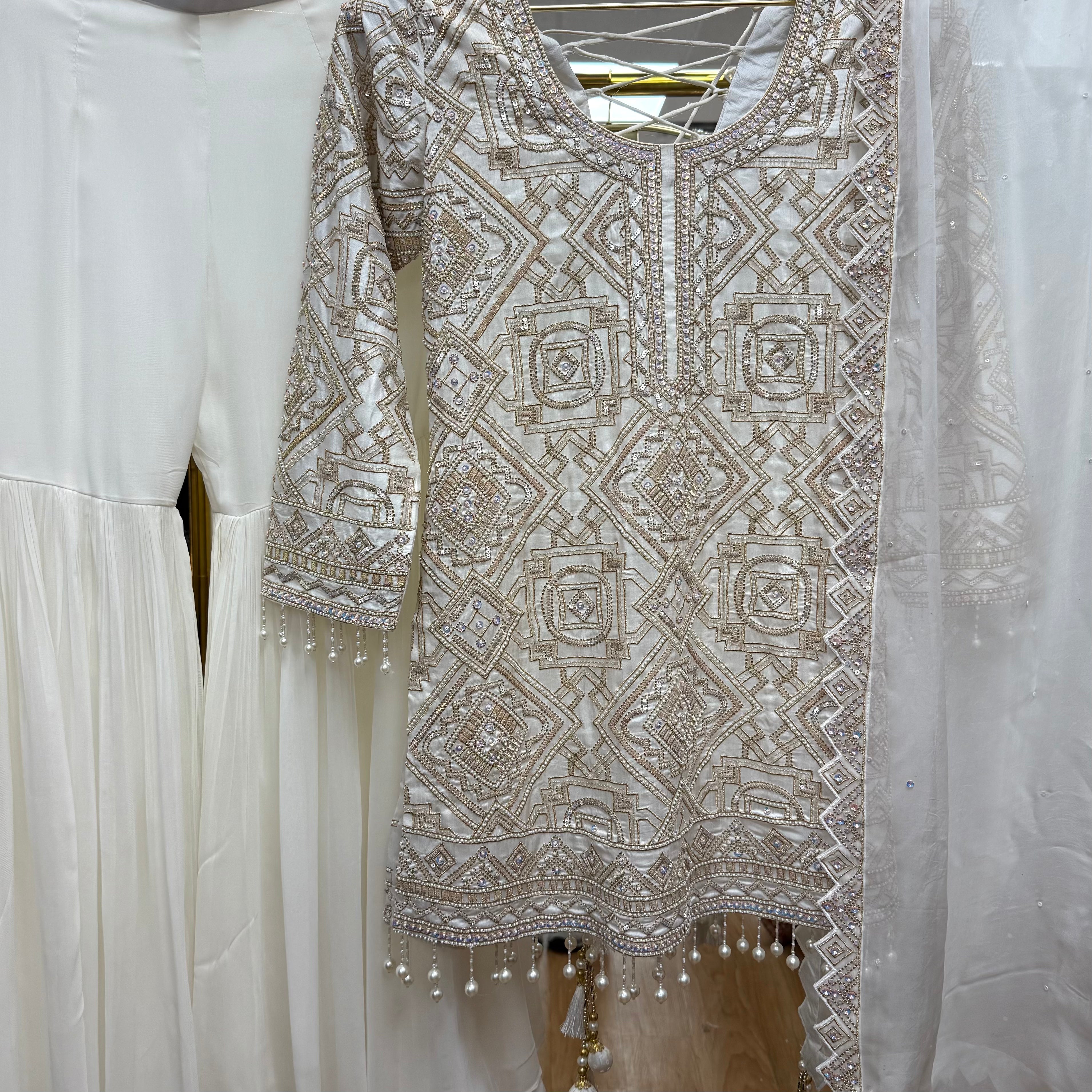 Jaal Raw Silk Gharara