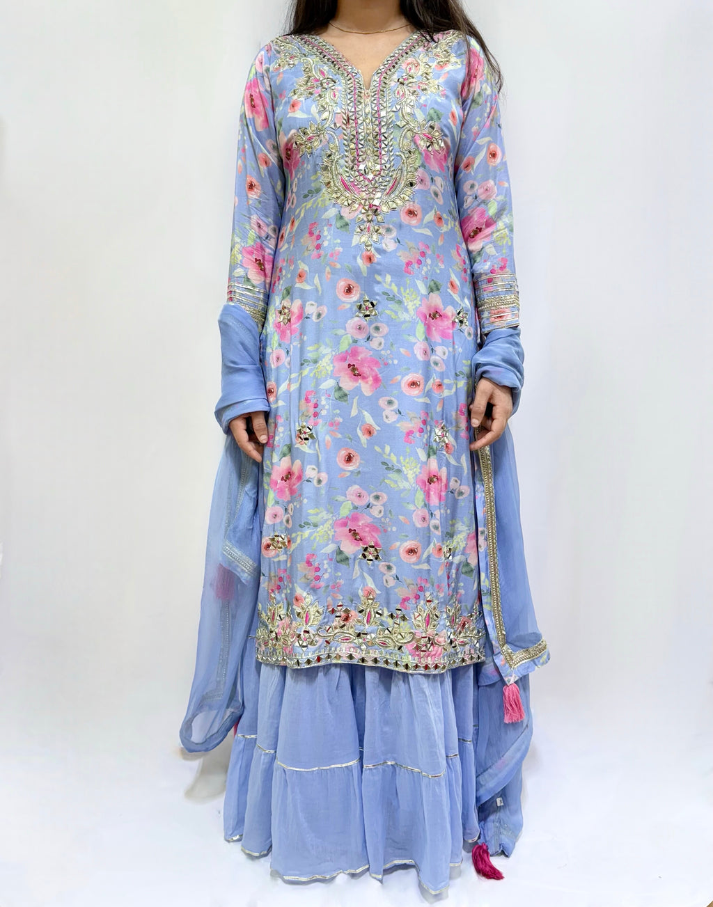 Periwinkle Dreams Muslin One Piece