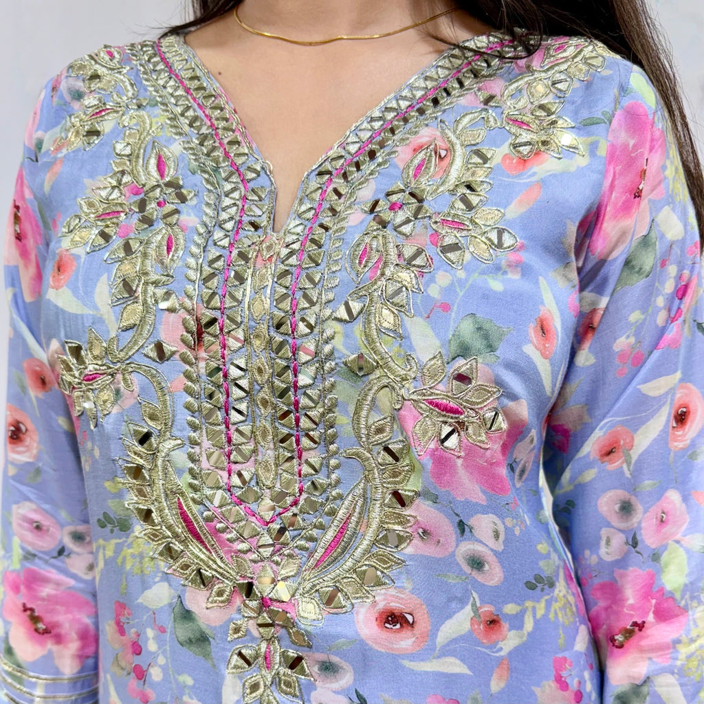 Periwinkle Dreams Muslin One Piece