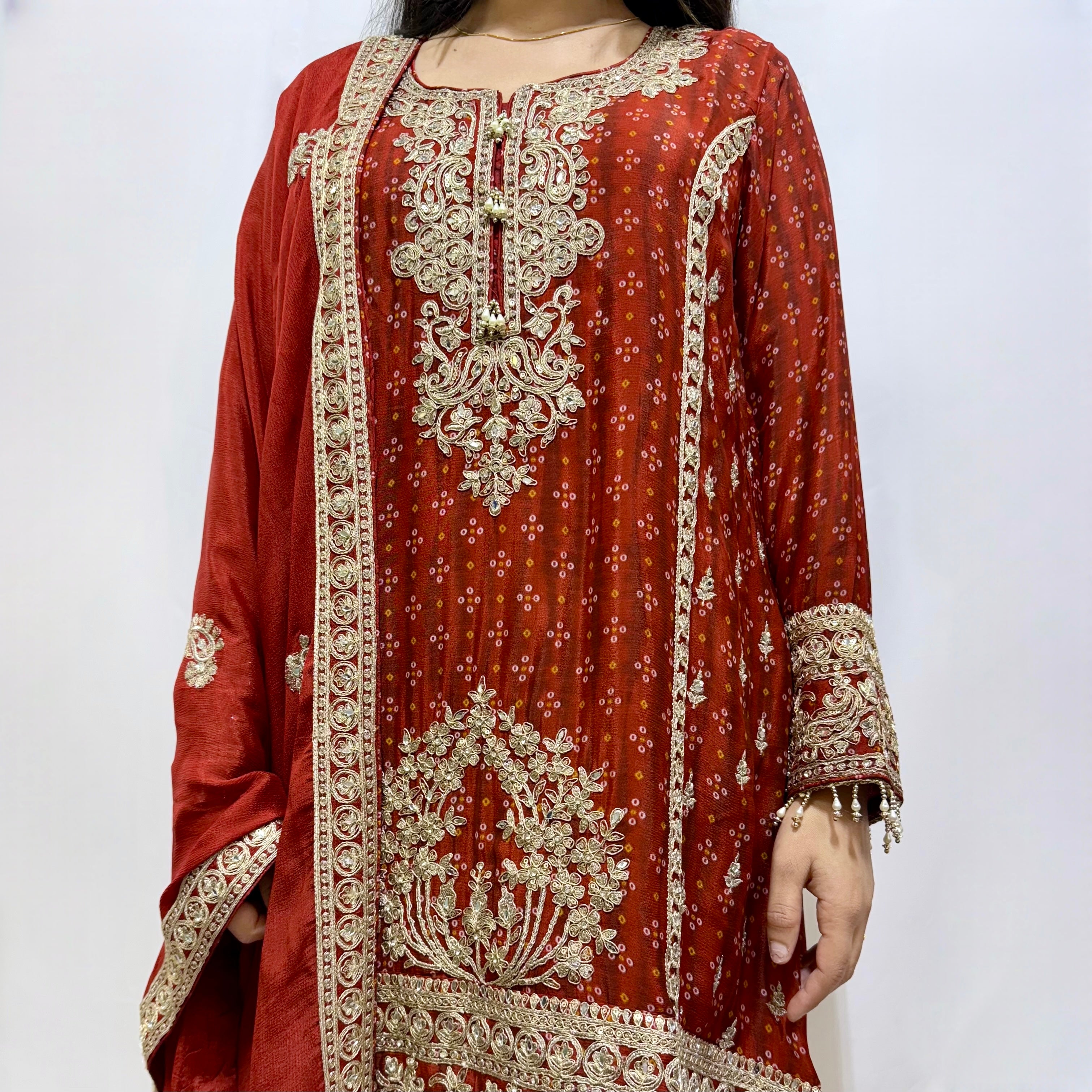 Bandani A-Line Plazo Suit