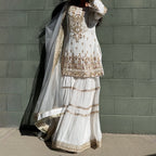 Ruby Dabka Gharara Suit
