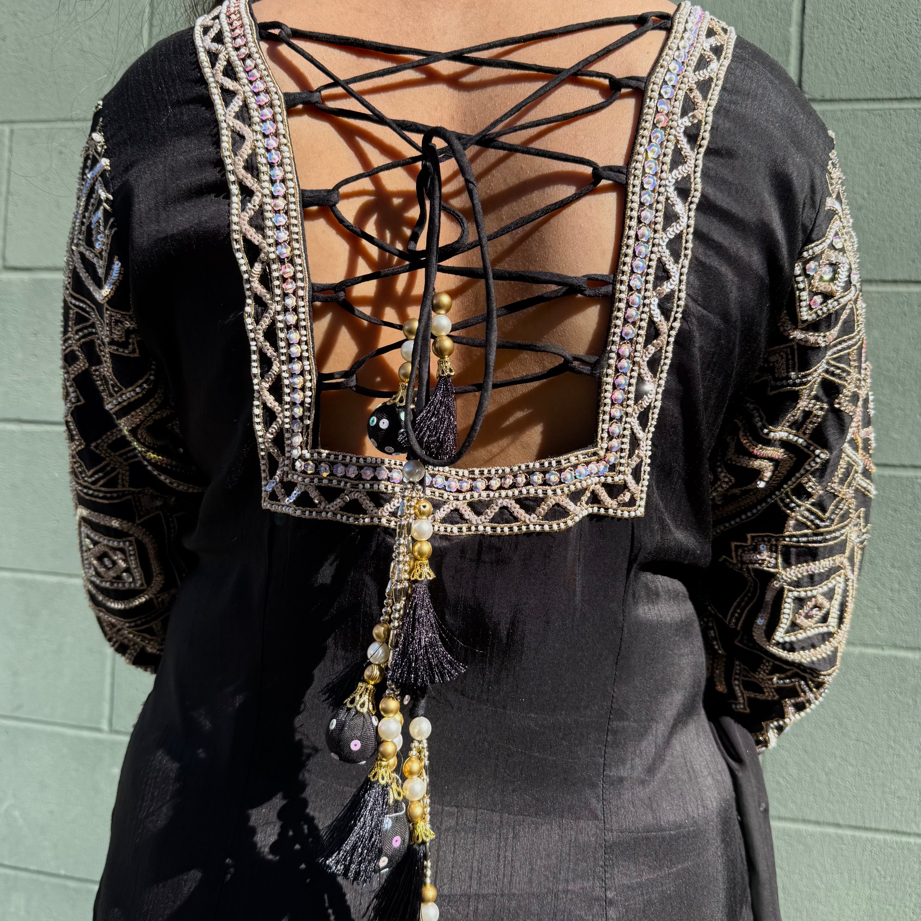 Jaal Raw Silk Gharara